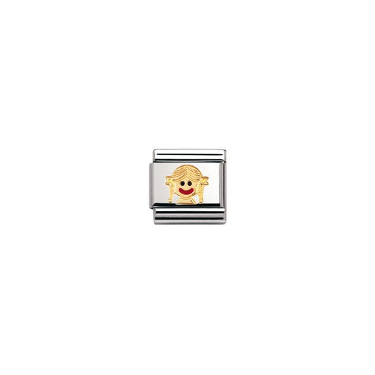 Gold Baby Girl Charm