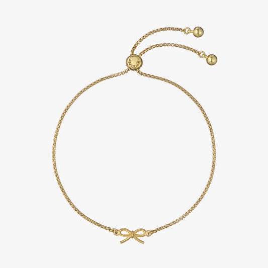 Bridget Gold Tone Mini Bow Sliding Bracelet