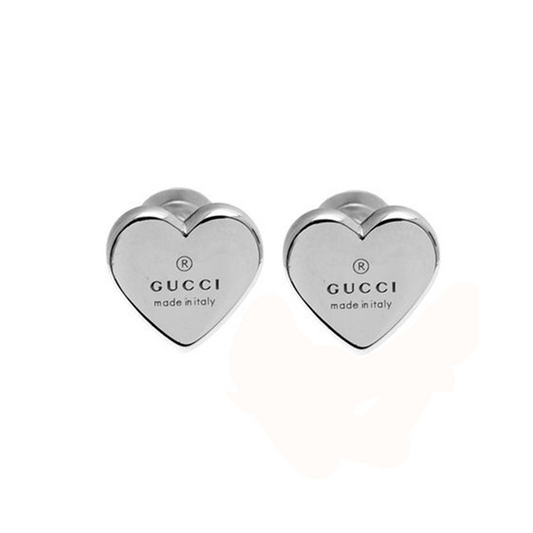 Trademark heart-shaped earrings