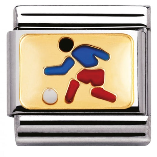 Gold Footballer Charm