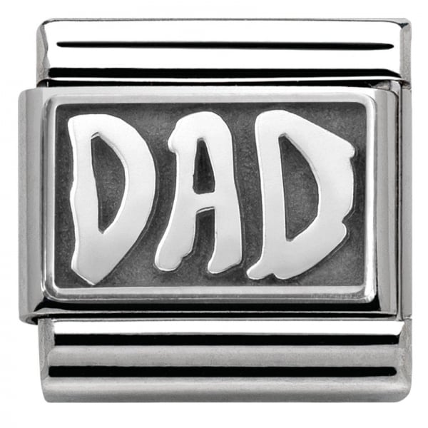 Silver DAD Charm