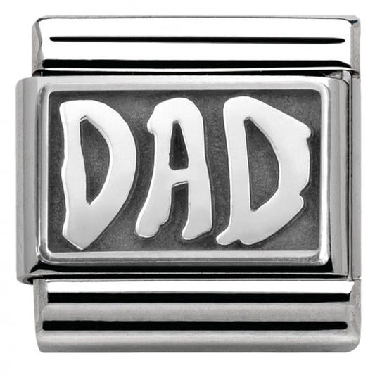 Silver DAD Charm