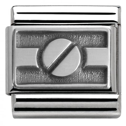 Silver Honolulu Oxidised Screw Charm