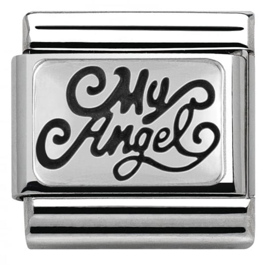 Silver MY ANGEL Charm