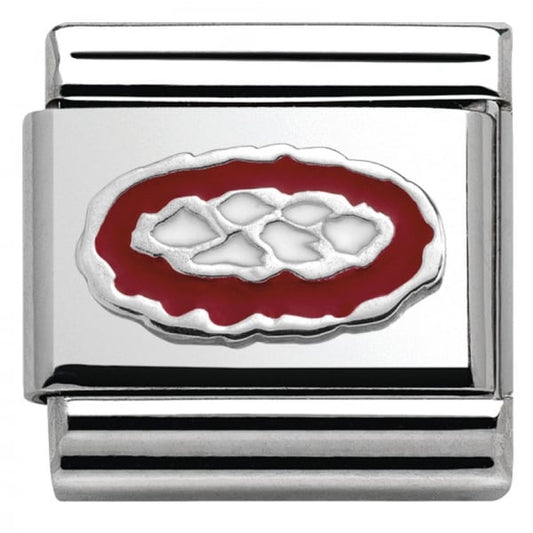 Silver Pizza Charm