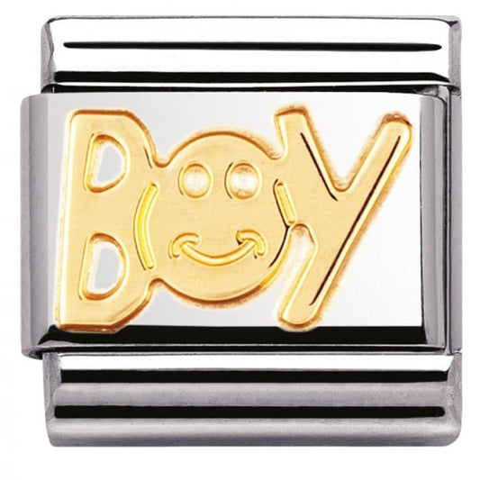Gold BOY Charm