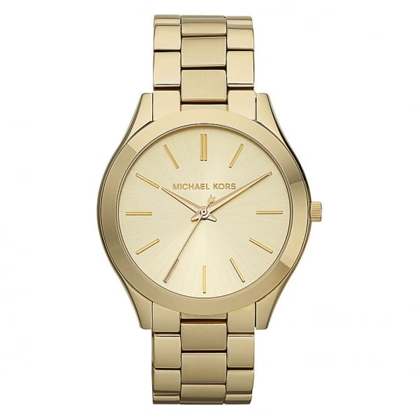 Gold-Tone Runway Ladies Watch