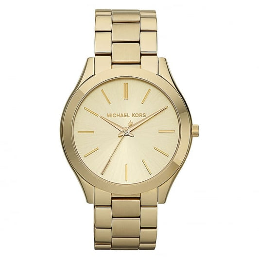 Gold-Tone Runway Ladies Watch