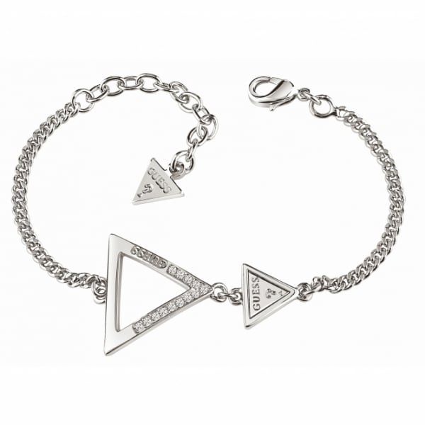 Guess Iconic 3 Angles Silver Bracelet