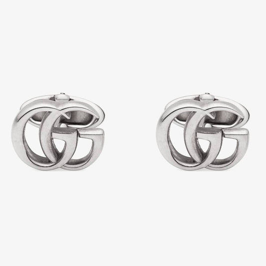 Sterling Silver Interlocking GUCCI Cufflinks