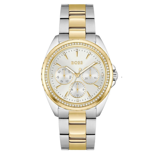 Atea 38mm Yellow Gold Tone Ladies BOSS Watch