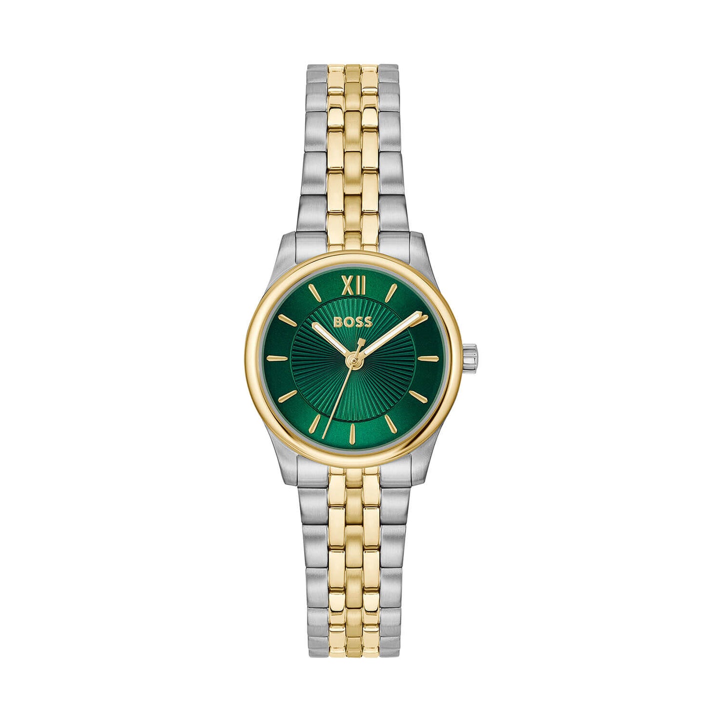 Graceful Mina Green Dial Two Tone Stainless Steel Bracelet Watch