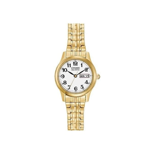 Ladies Eco-Drive Gold Tone Bracelet Watch