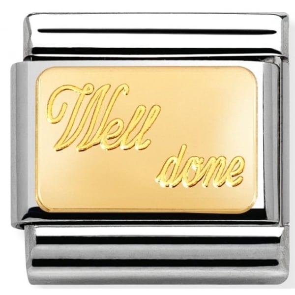 Gold Well Done Charm