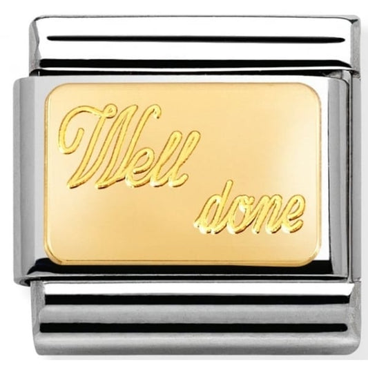 Gold Well Done Charm