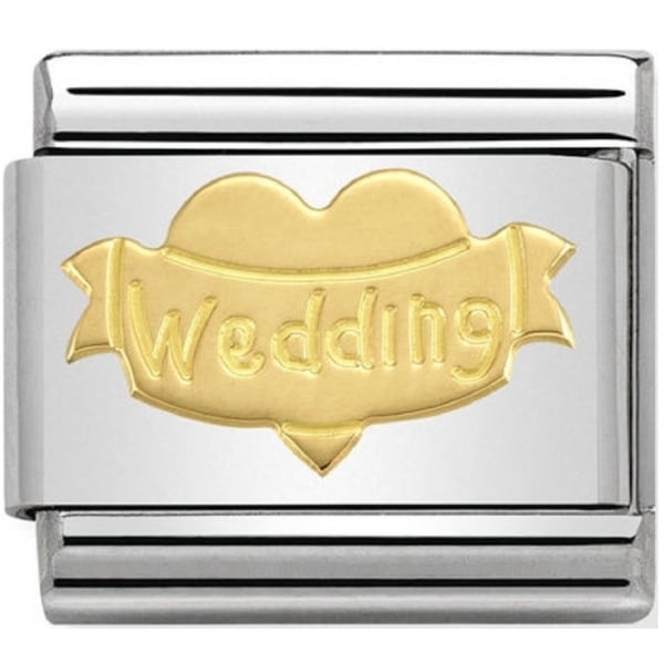 Gold Heart Wedding Charm
