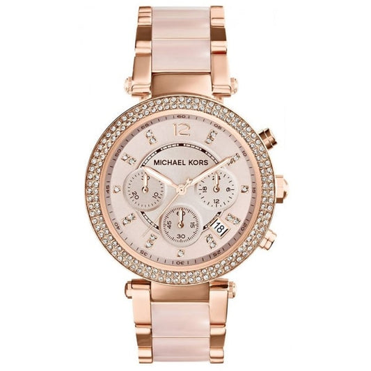 Michael Kors Parker Ladies Rose Gold Watch