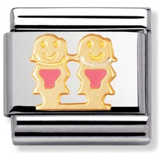 Gold Sisters Charm