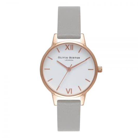 White Dial Rose Gold Watch