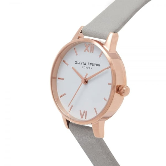 White Dial Rose Gold Watch