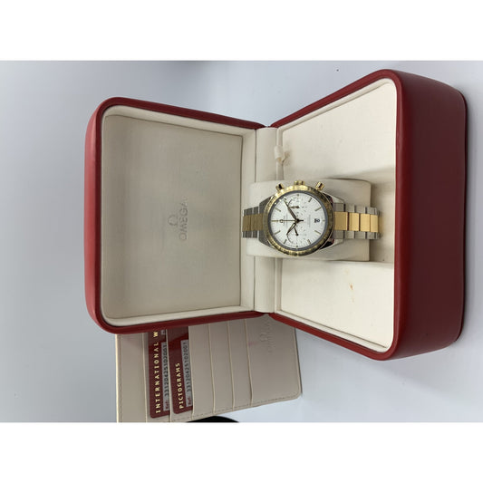 Men's Bi-Metal Speedmaster Watch.