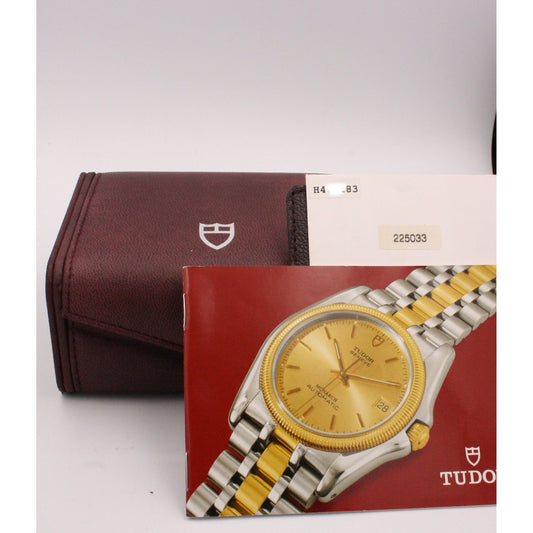 Ladies Bi-Metal Princess Date Watch.