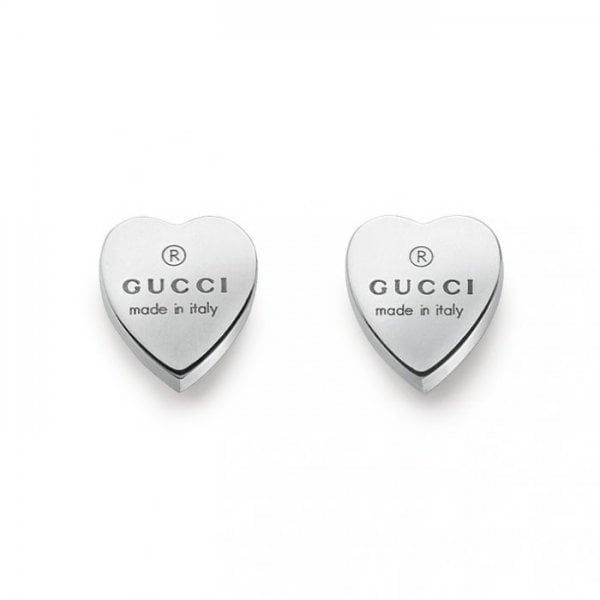 Trademark heart-shaped earrings