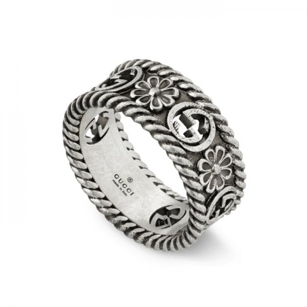 GG Marmont Silver Size 19