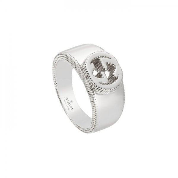 Gucci Interlocking Silver Ring