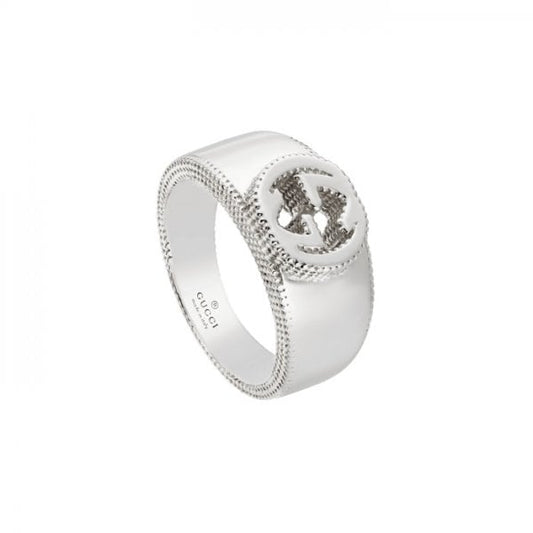 Gucci Interlocking Silver Ring