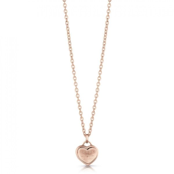 Guess Rose Gold Heart Necklace