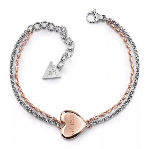 Heart Charm Double Bracelet