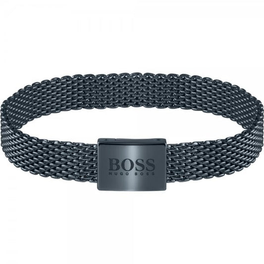 Mens Essentials Blue Mesh Bracelet
