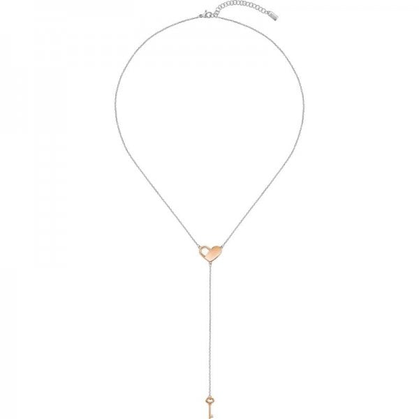 Silver Heart & Key Soulmate Necklace