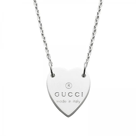 Trademark necklace with heart pendant - 48cm