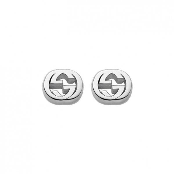 Gucci Interlocking Silver Studs