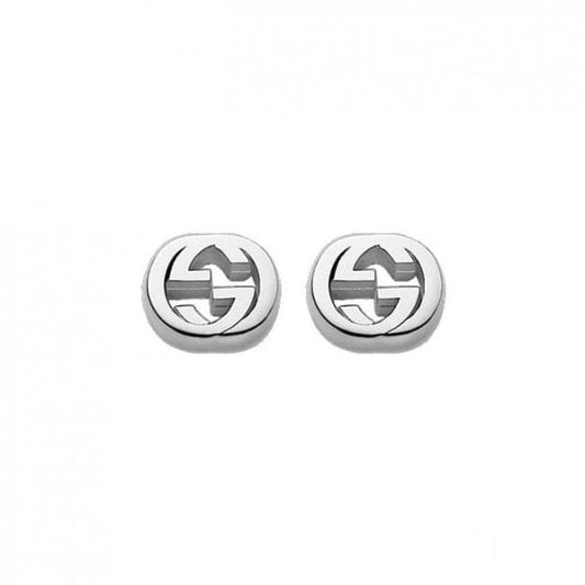 Gucci Interlocking Silver Studs