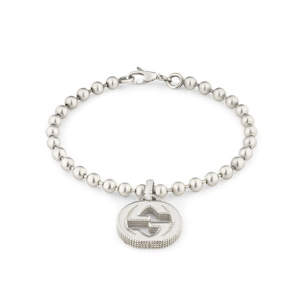 Silver Bracelet Interlocking G 18cm