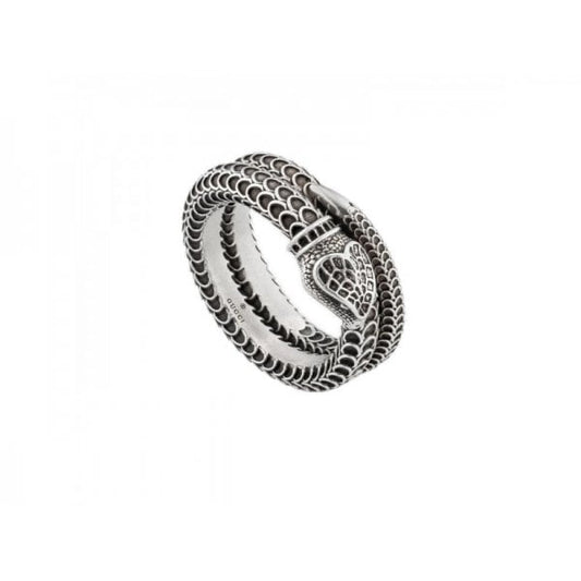 Silver Anello Serpente Ring - Size 22 (UK SIZE T)