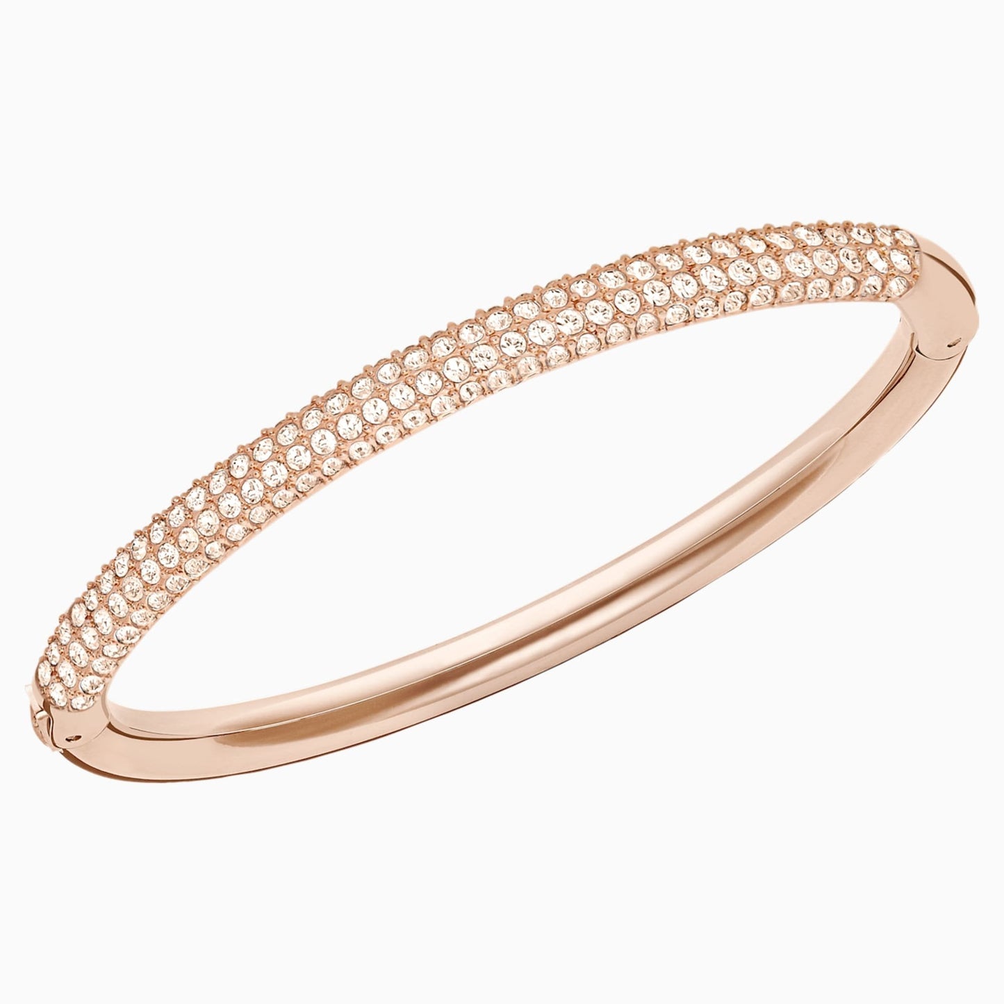 Stone bangle, Rose Gold Tone, Size Medium
