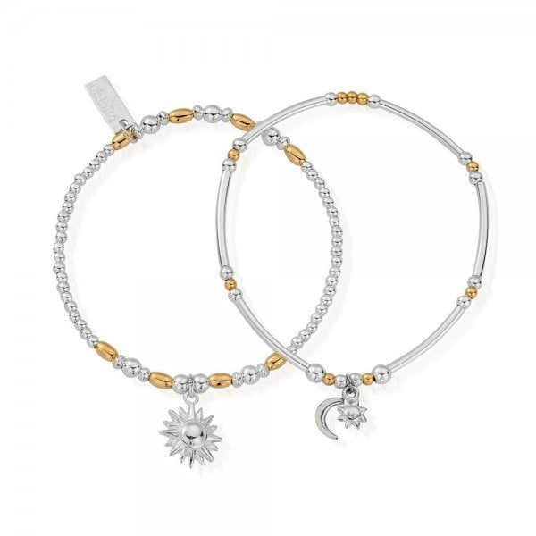 Gold and Silver Dusk To Dawn Set Of 2