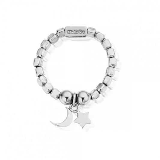 Mini Cube Silver Ring