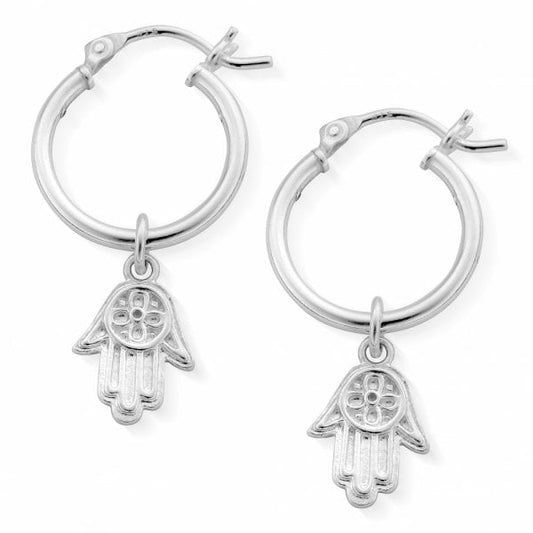 Hamsa Hand Hoop Earrings