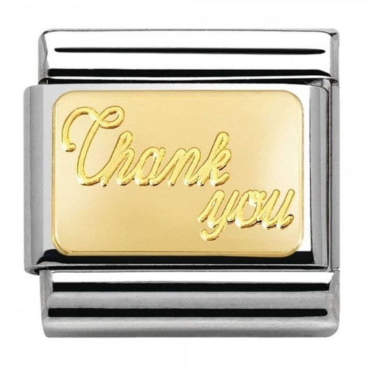 Gold Thank you Charm