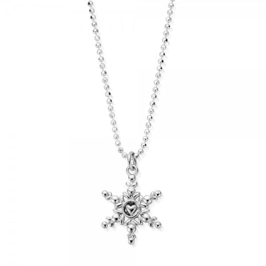 Silver Snowflake Necklace