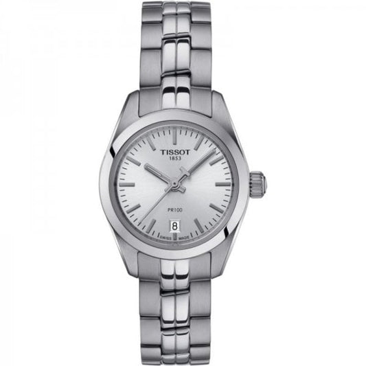 Women's PR 100 Date Bracelet Strap Watch, Silver