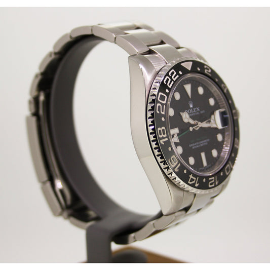 Men's Stainless Steel GMT Master II Watch. 116710L