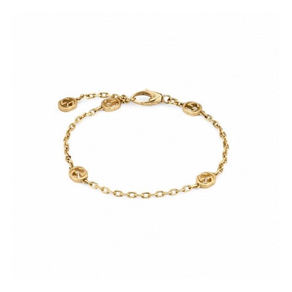 Gucci Interlocking 18ct Yellow Gold Bracelet