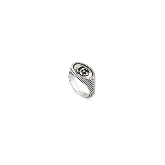 Gucci GG Marmont Aged Silver Ring 12mm