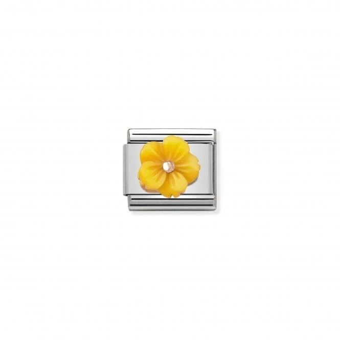 Flower Yellow Mother of Pearl